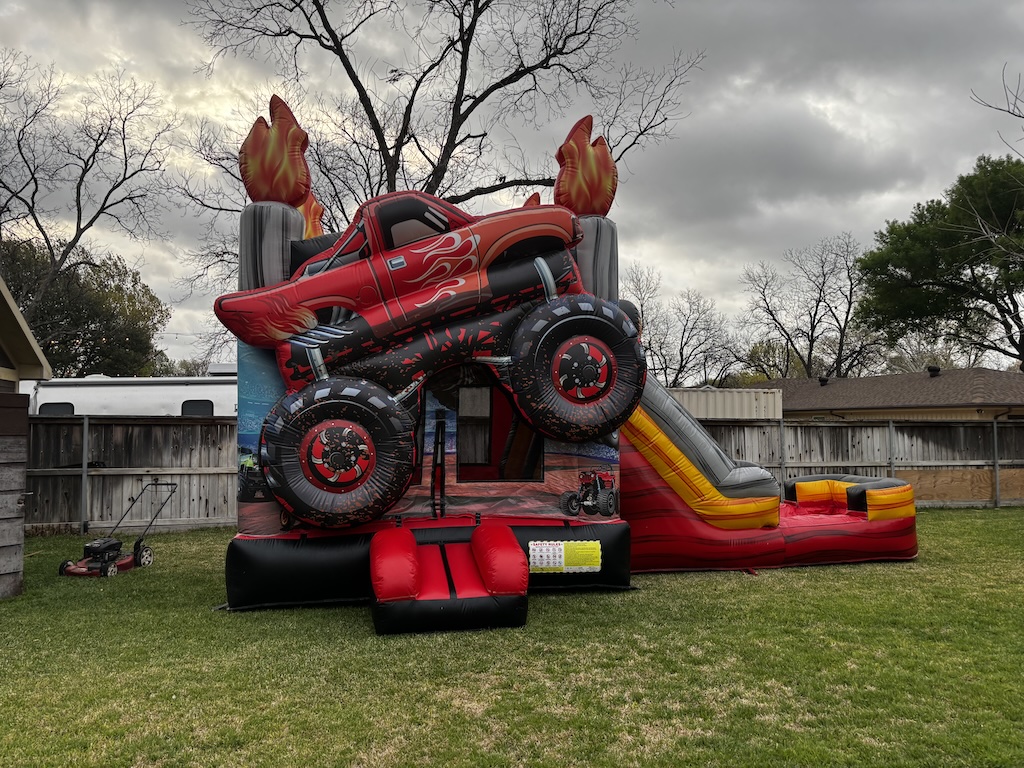 Monster Truck Combo Bounce House
