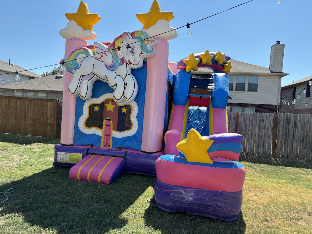 Unicorn Combo Bounce House