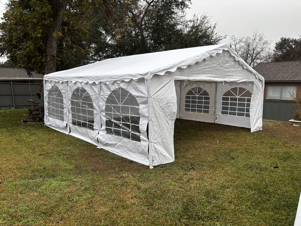 20×20 Frame Tent rental in Dallas TX