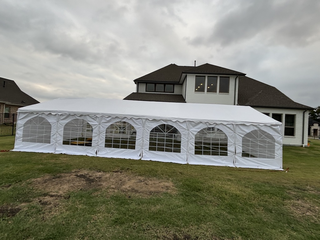 20×40 Frame Tent rental in Dallas TX