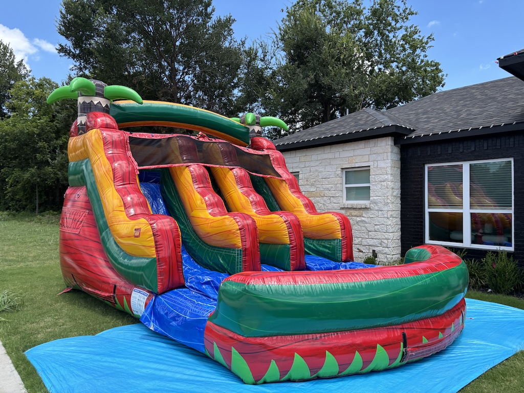 Red Tropical Waterslide