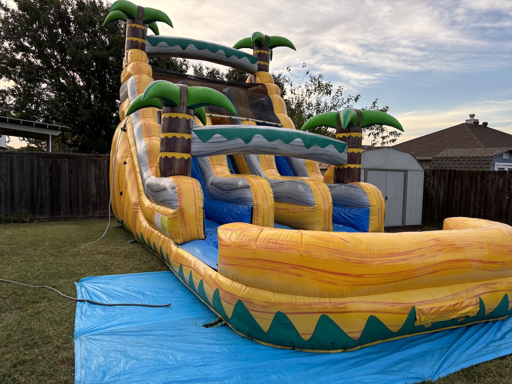 Yellow Tropical Waterslide