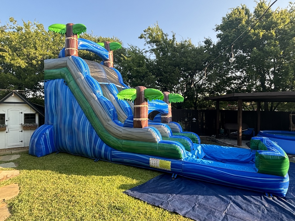 Blue Tropical Waterslide
